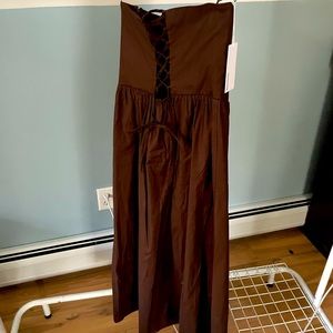 Reformation | Dresses | Reformation Buckley Corset Dress In Cafe Reformation | Dresses | Reformation Buckley Corset Dress In Cafe
